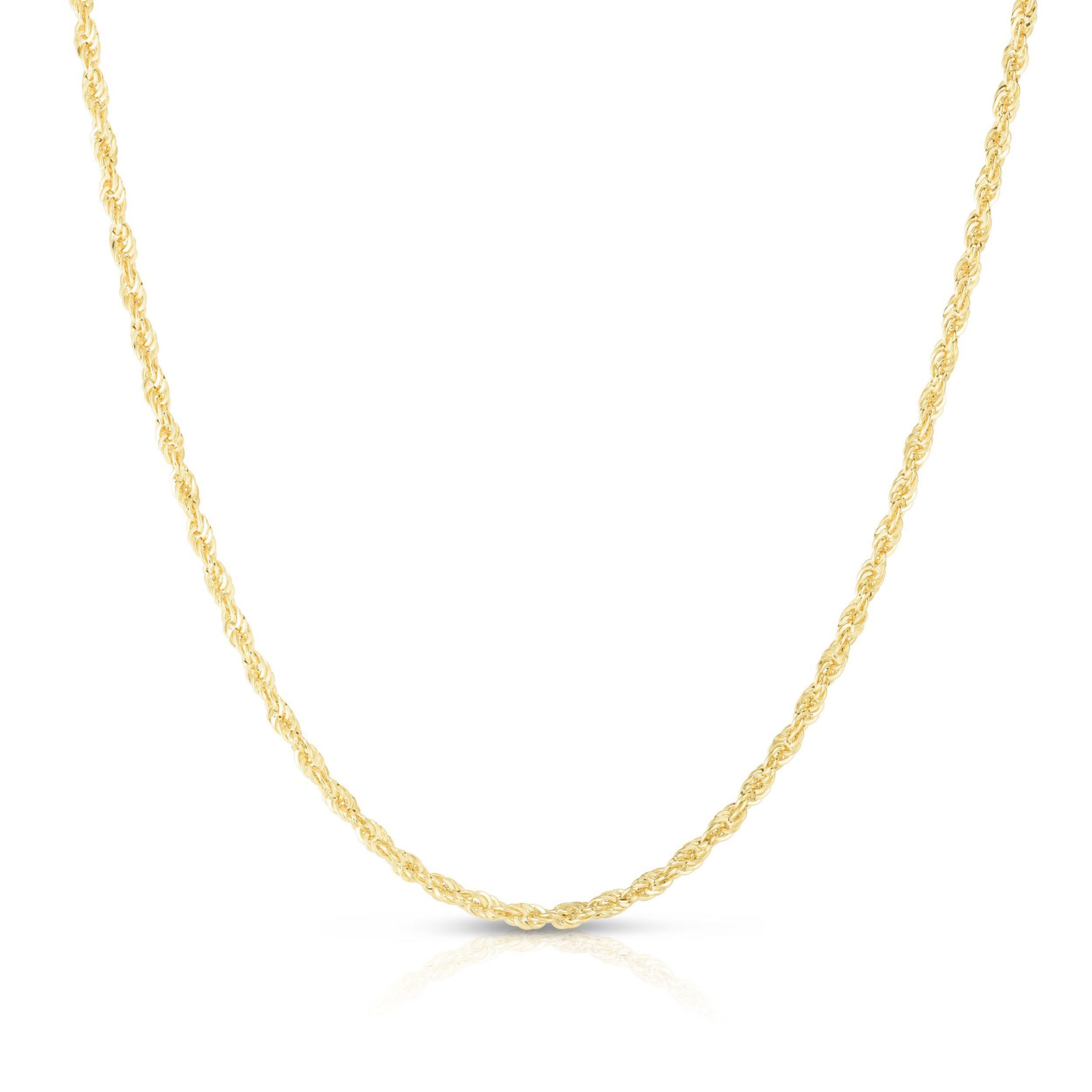10K Yellow Gold  Dc Rope Chain