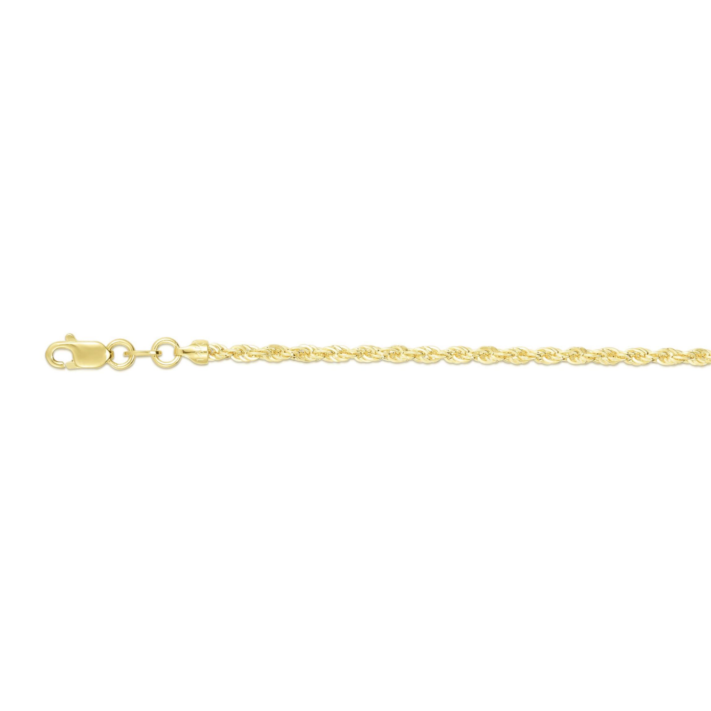 10K Yellow Gold  Dc Rope Chain