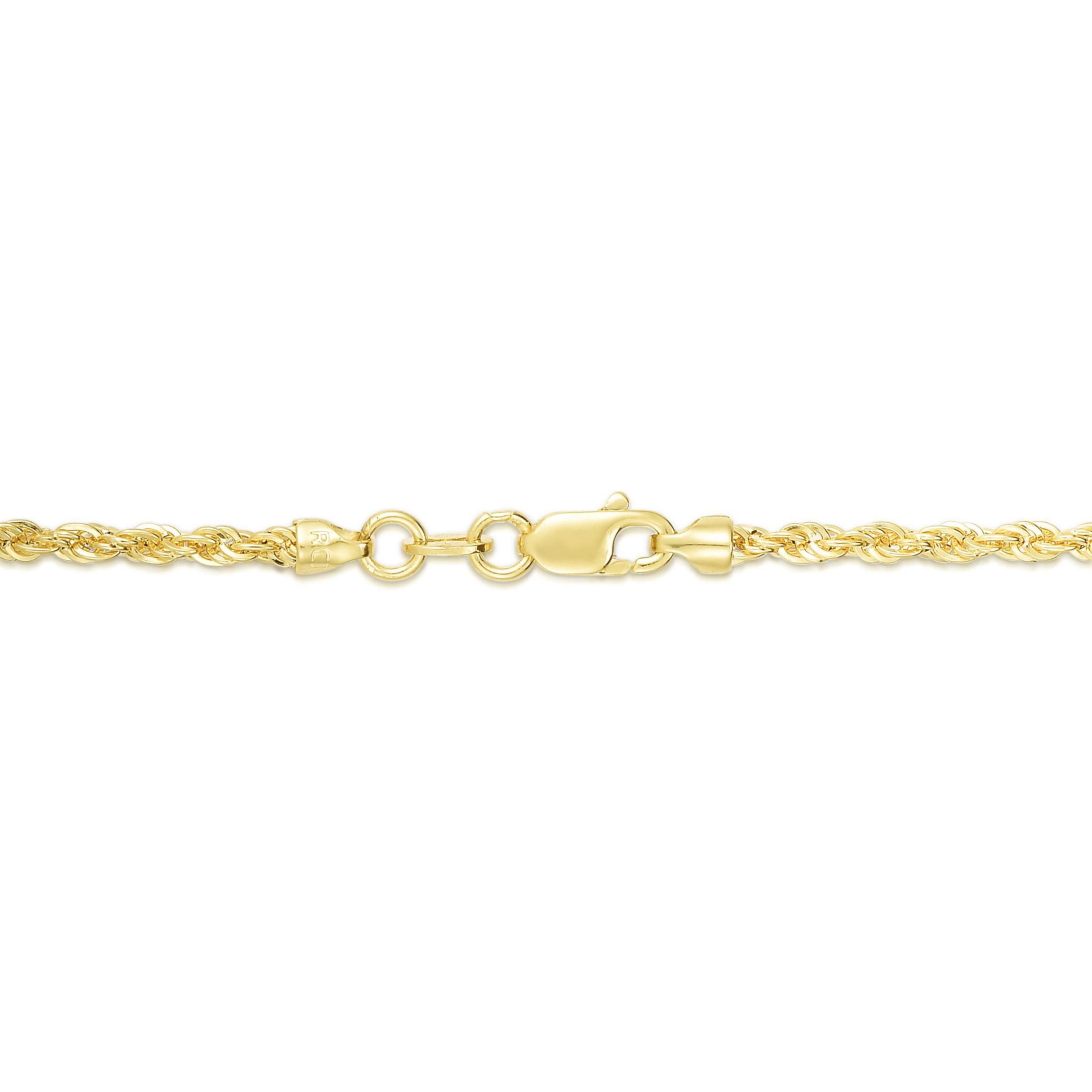 10K Yellow Gold  Dc Rope Chain