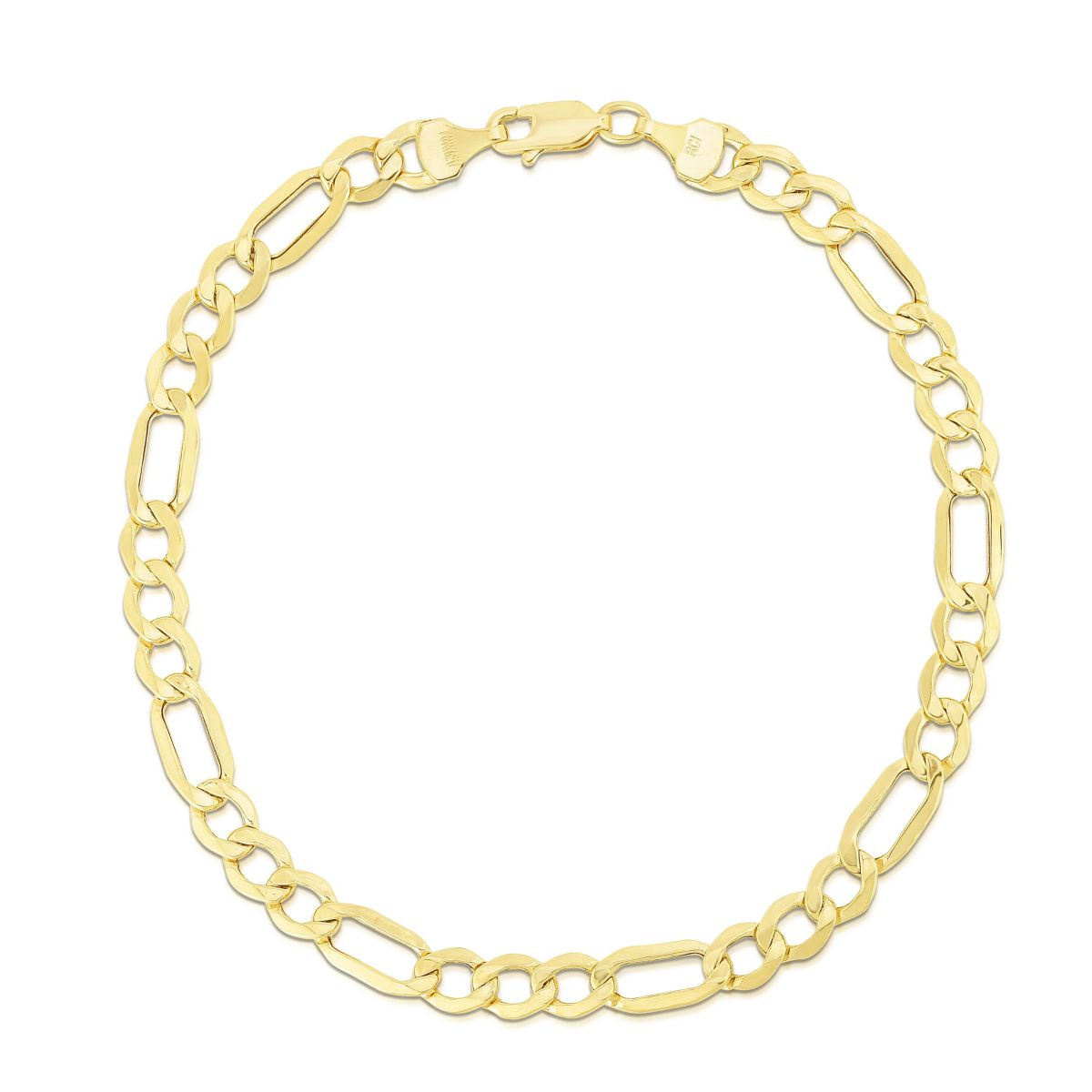 10K Yellow Gold Figaro Bracelet