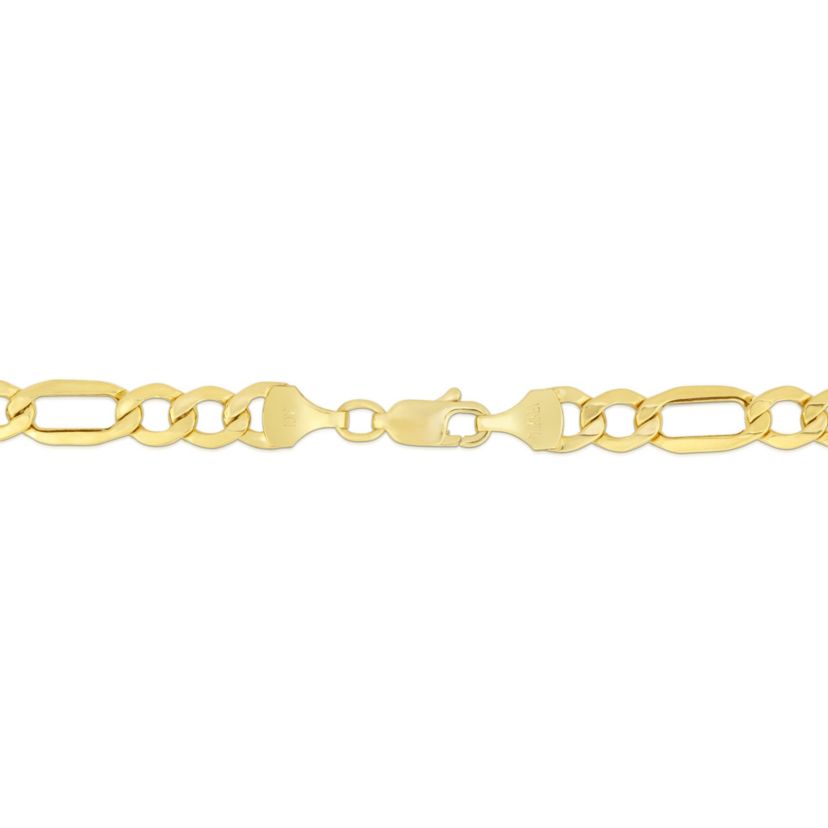 10K Yellow Gold Figaro Bracelet