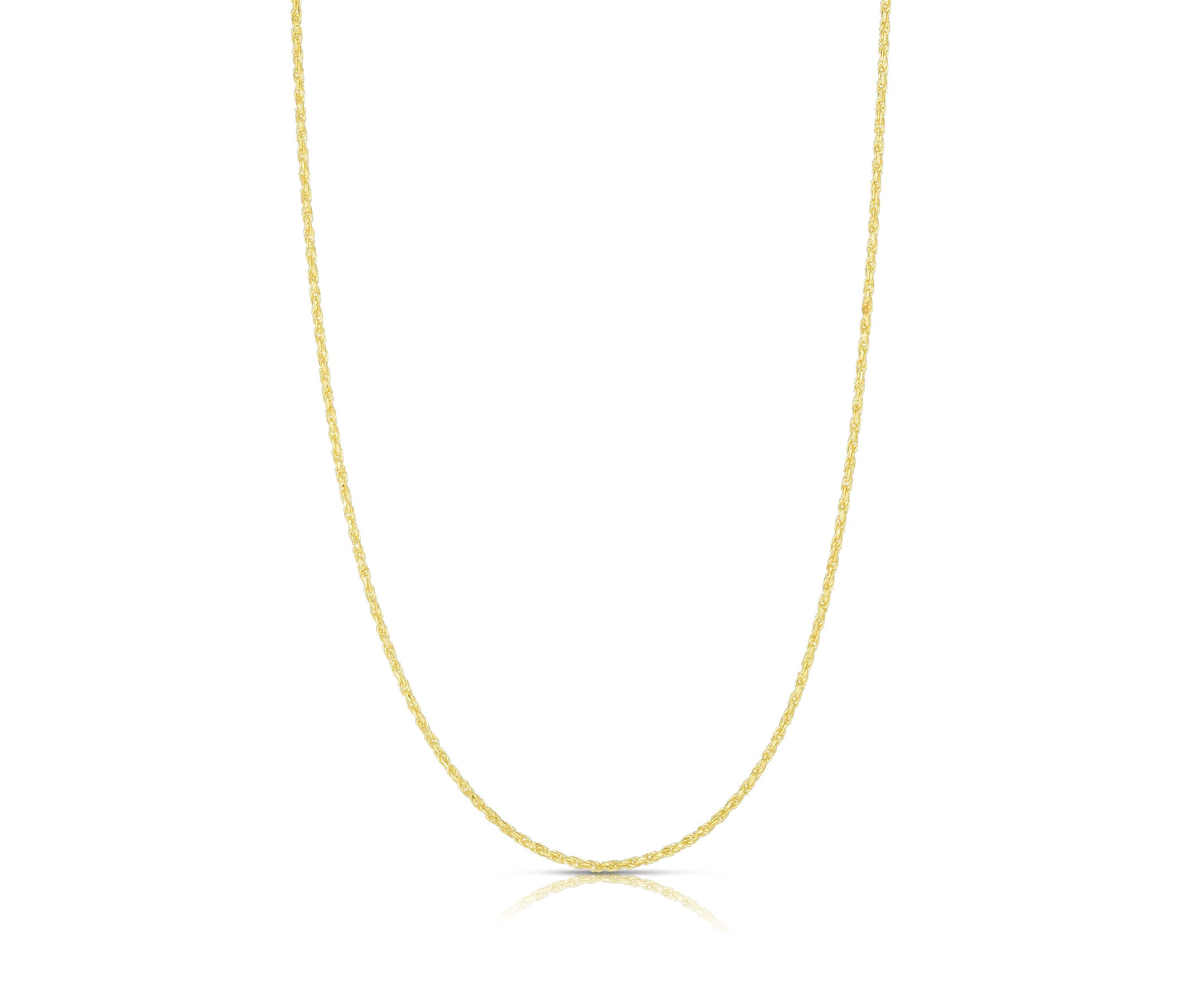 10K Yellow Gold Adjustable Rope Chain