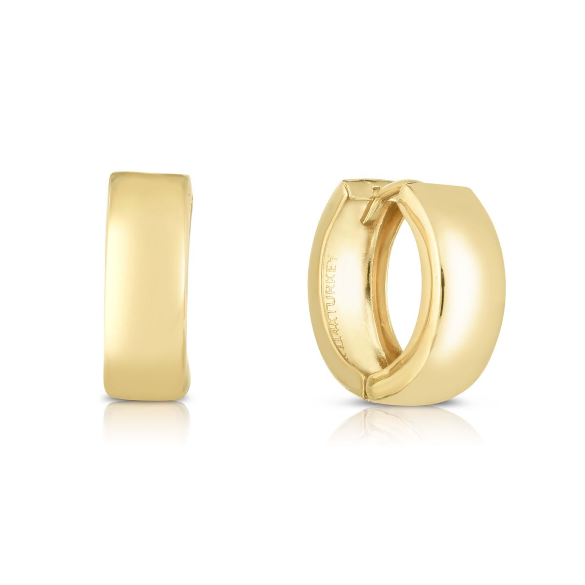 10K Yellow Gold  Huggie Earring