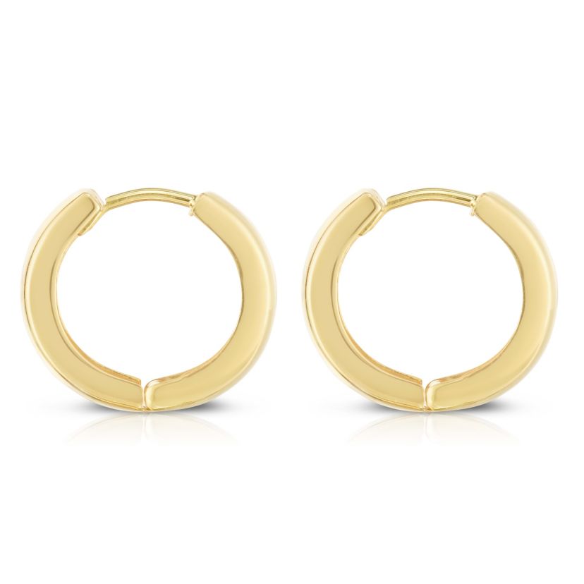 10K Yellow Gold  Huggie Earring
