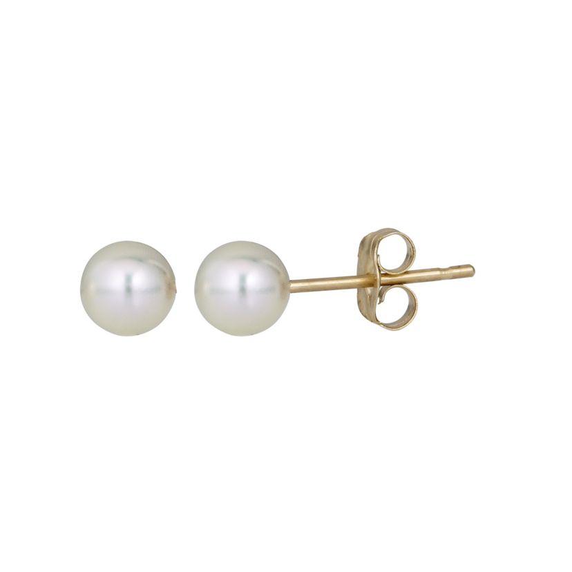 14K Fresh Water Pearl Post Earring