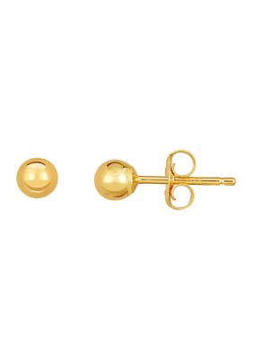 14Ky Ball Post Earring