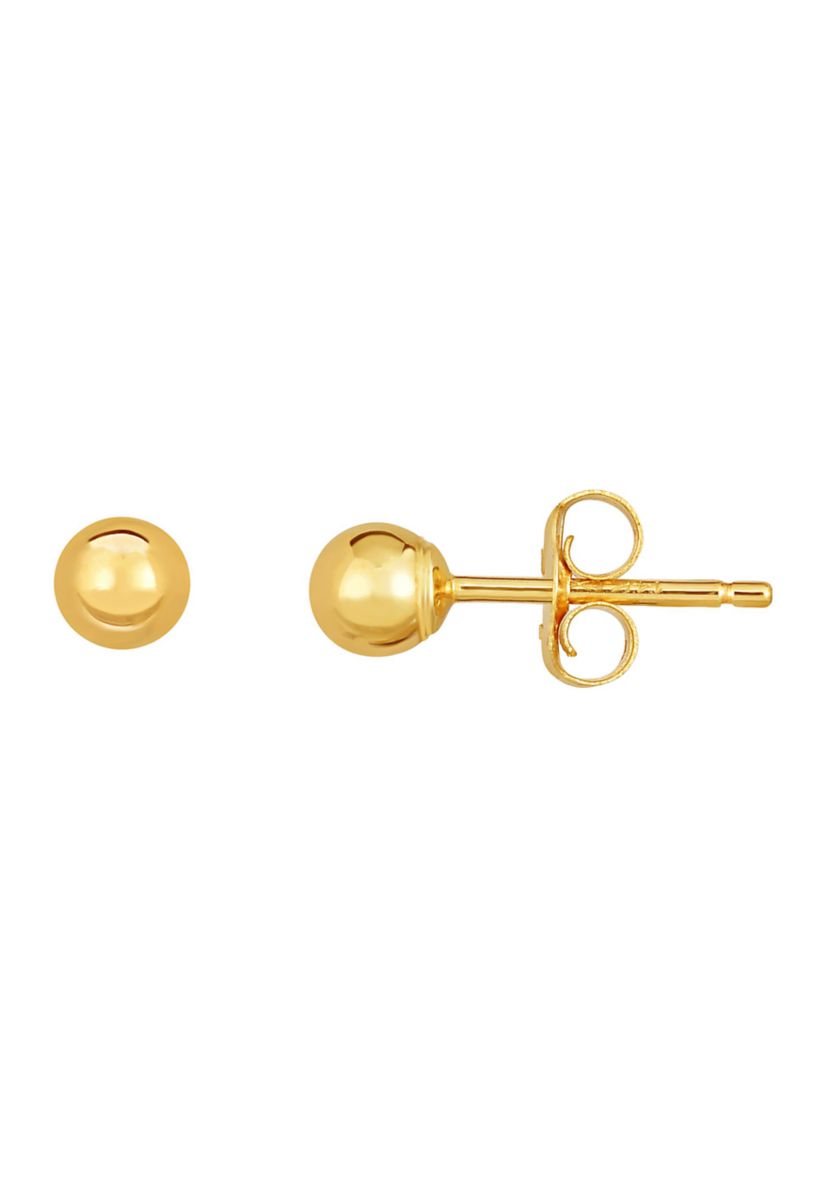 14Ky Ball Post Earring