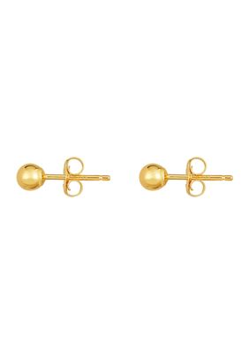 14Ky Ball Post Earring