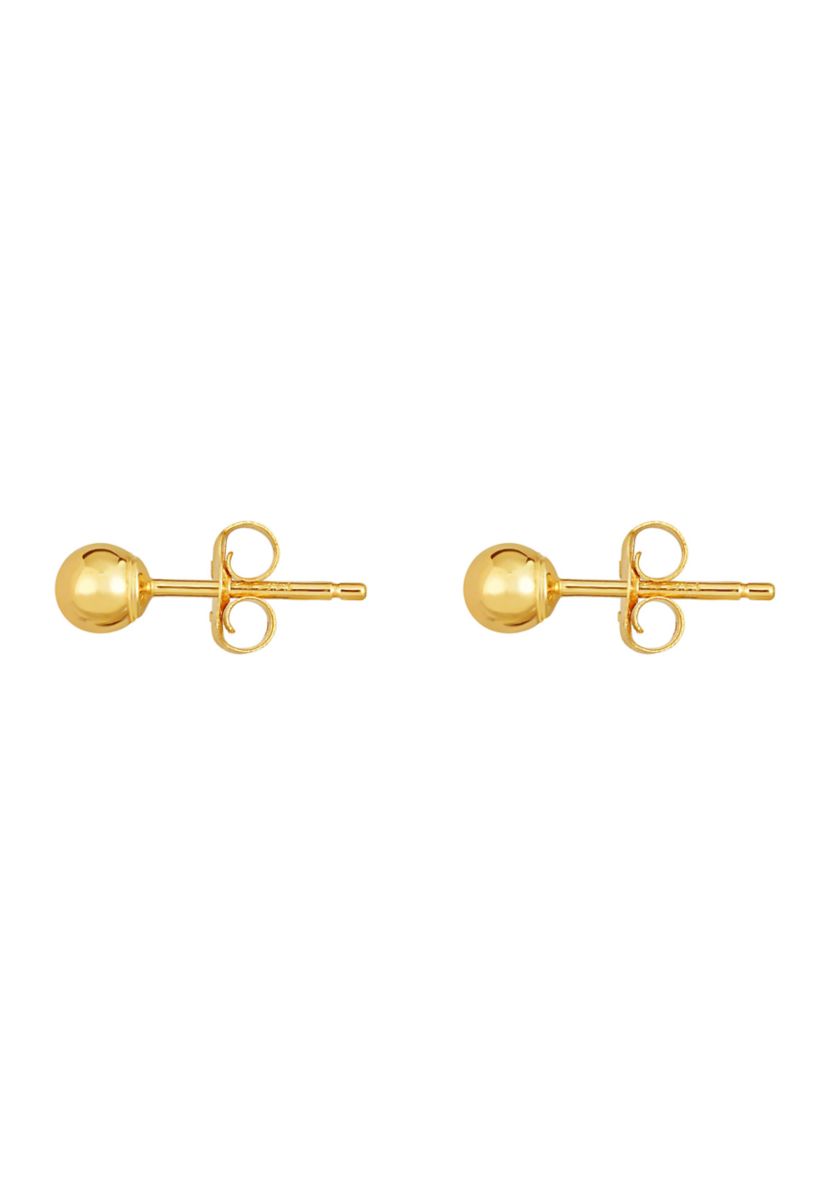 14Ky Ball Post Earring