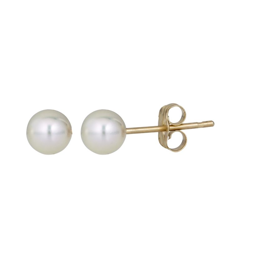 14K Fresh Water Pearl Post Earring
