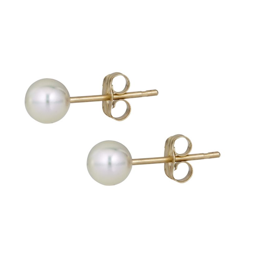 14K Fresh Water Pearl Post Earring