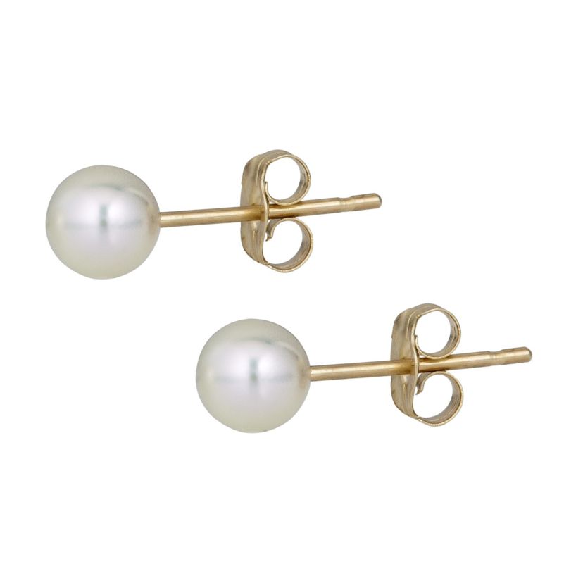 14K Fresh Water Pearl Post Earring