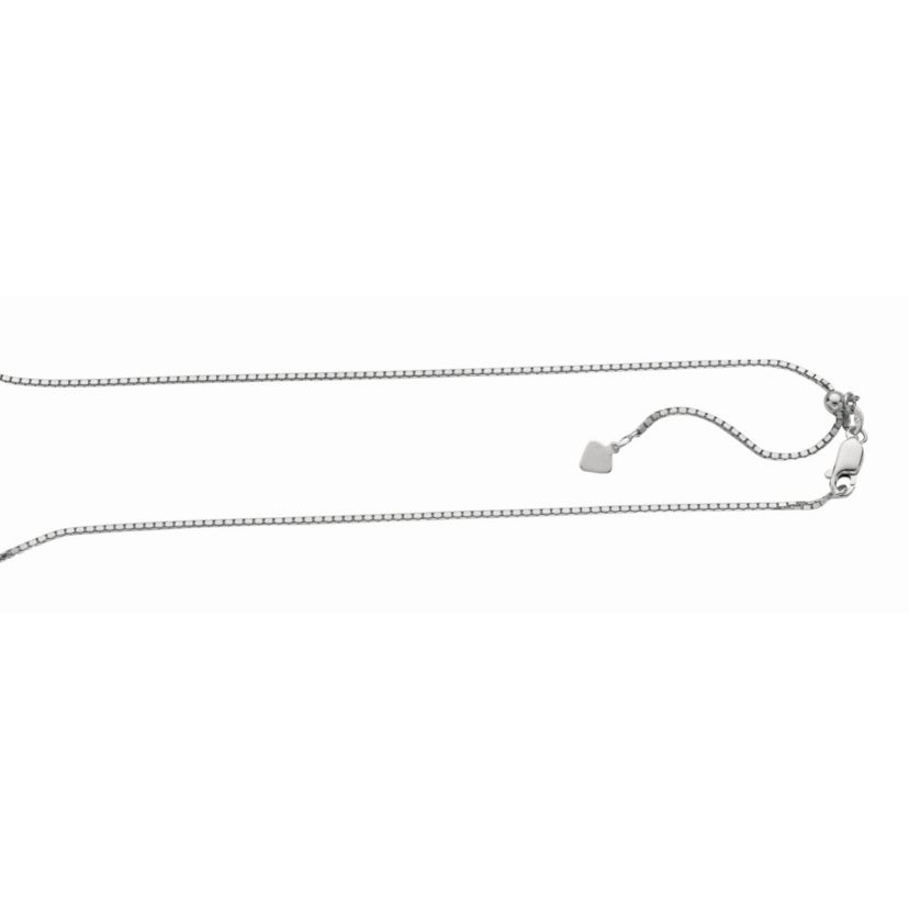 Sterling Silver Asjustable Box Chain