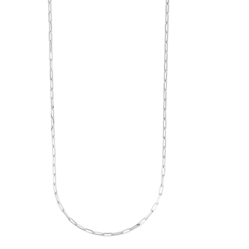Sterling Silver Adjustable Paperclip Chain