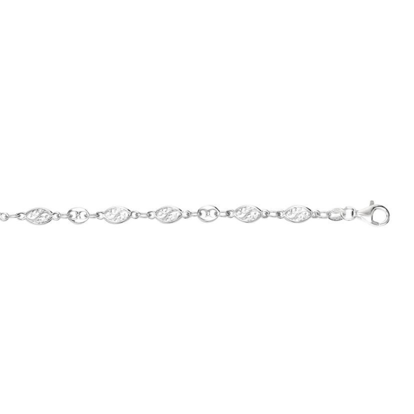 Sterling Silver Filagree Anklet