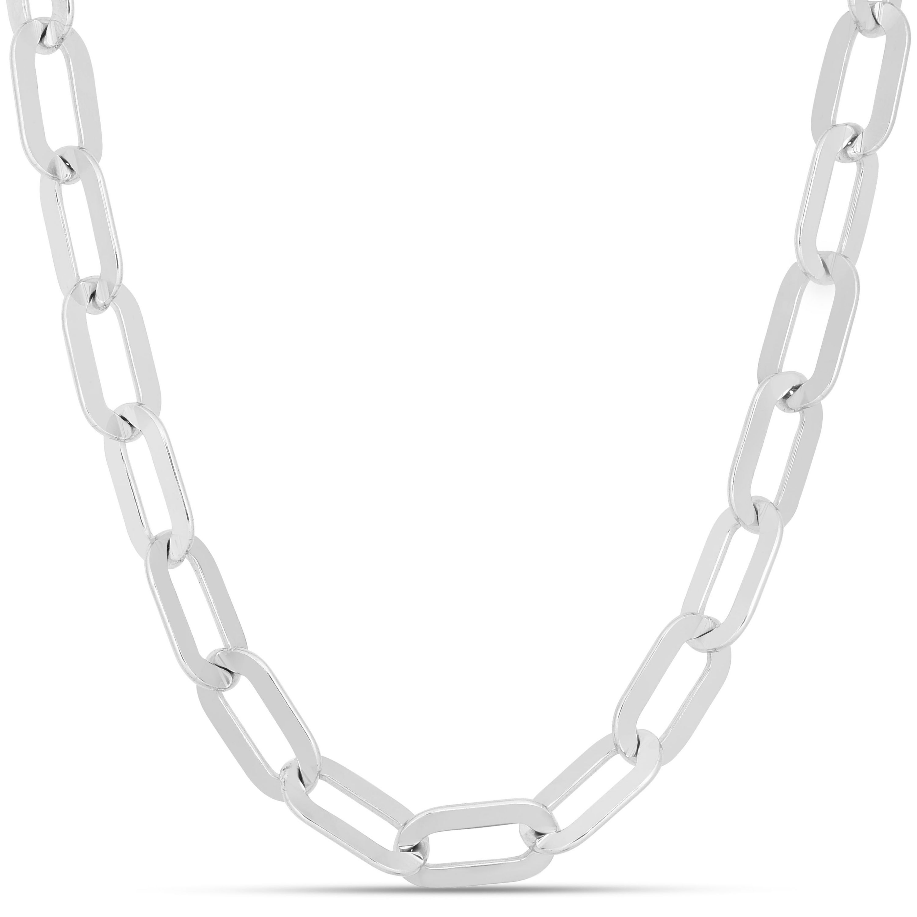 Sterling Silver Paperclip Necklace