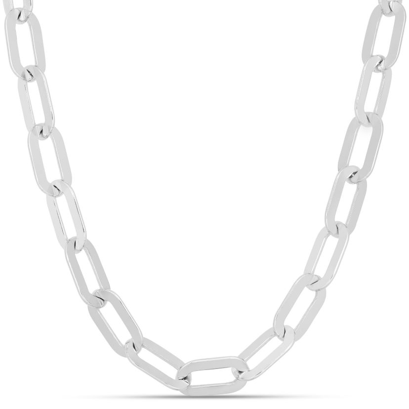 Sterling Silver Paperclip Necklace