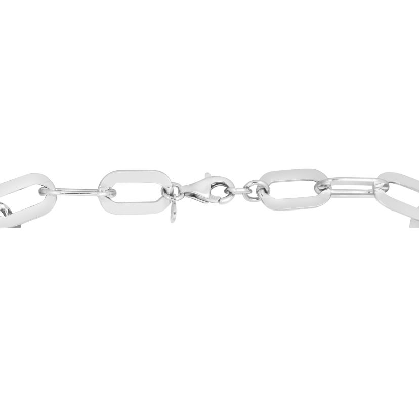 Sterling Silver Paperclip Necklace