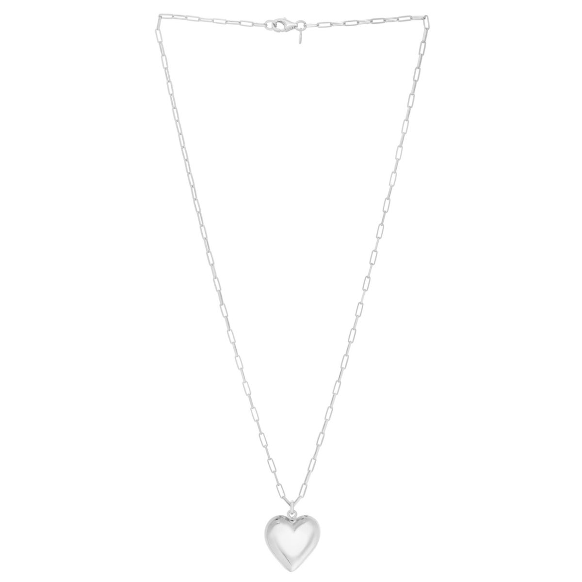 S/S PUFF HEART NECKLACE