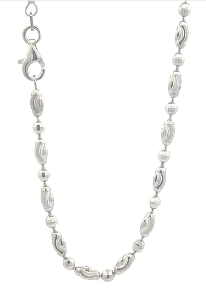 Sterling Silver Beaded Chain