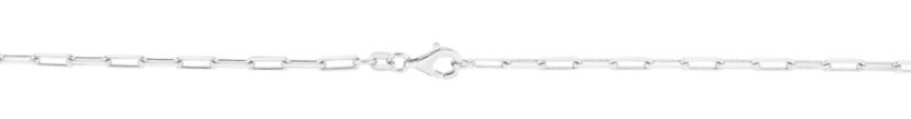 Sterling Silver Paperclip Anklet