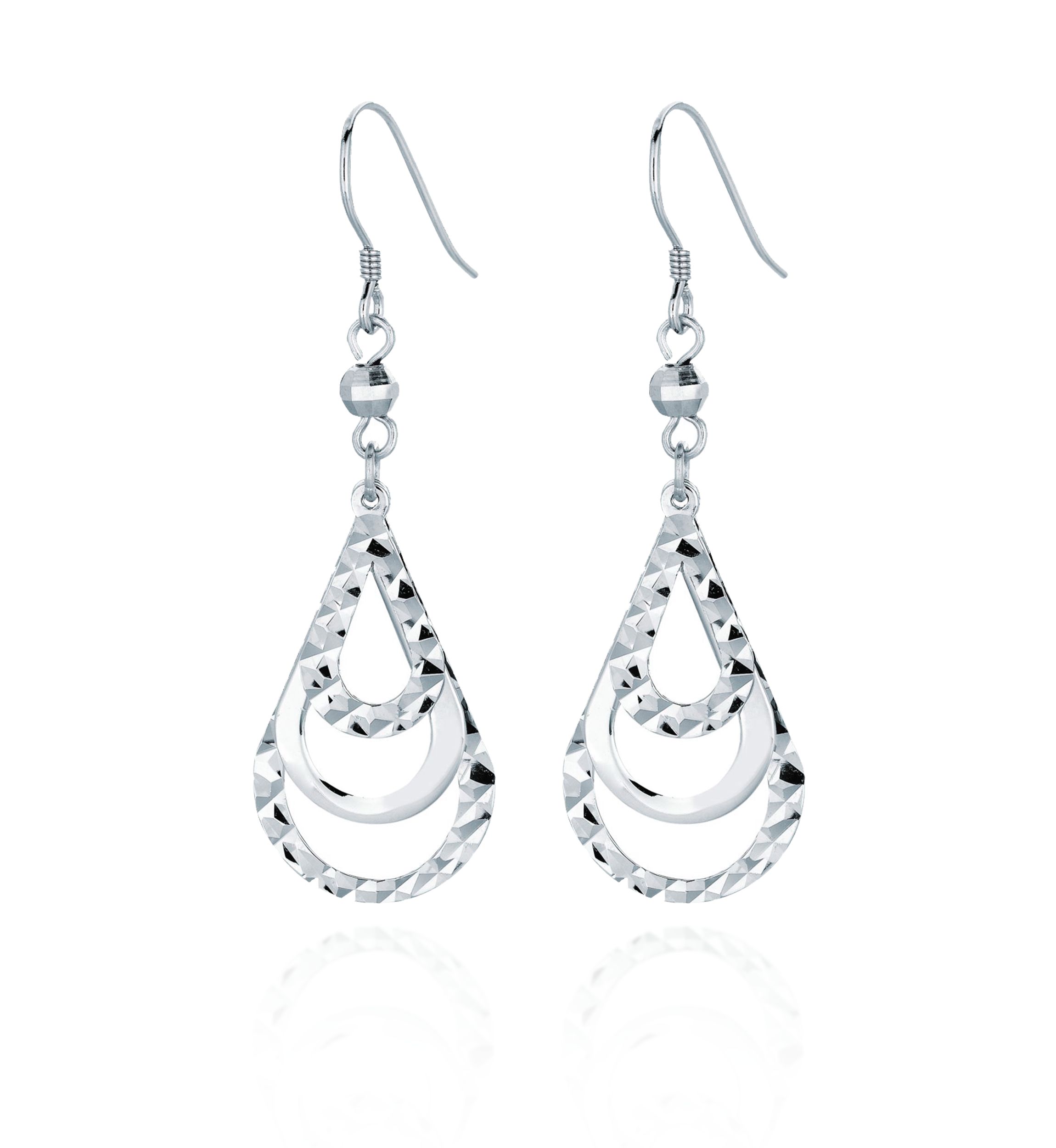 Sterling Silver Teardrop Earrings