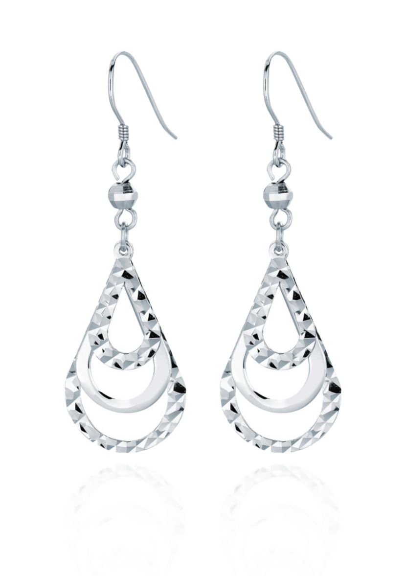 Sterling Silver Teardrop Earrings