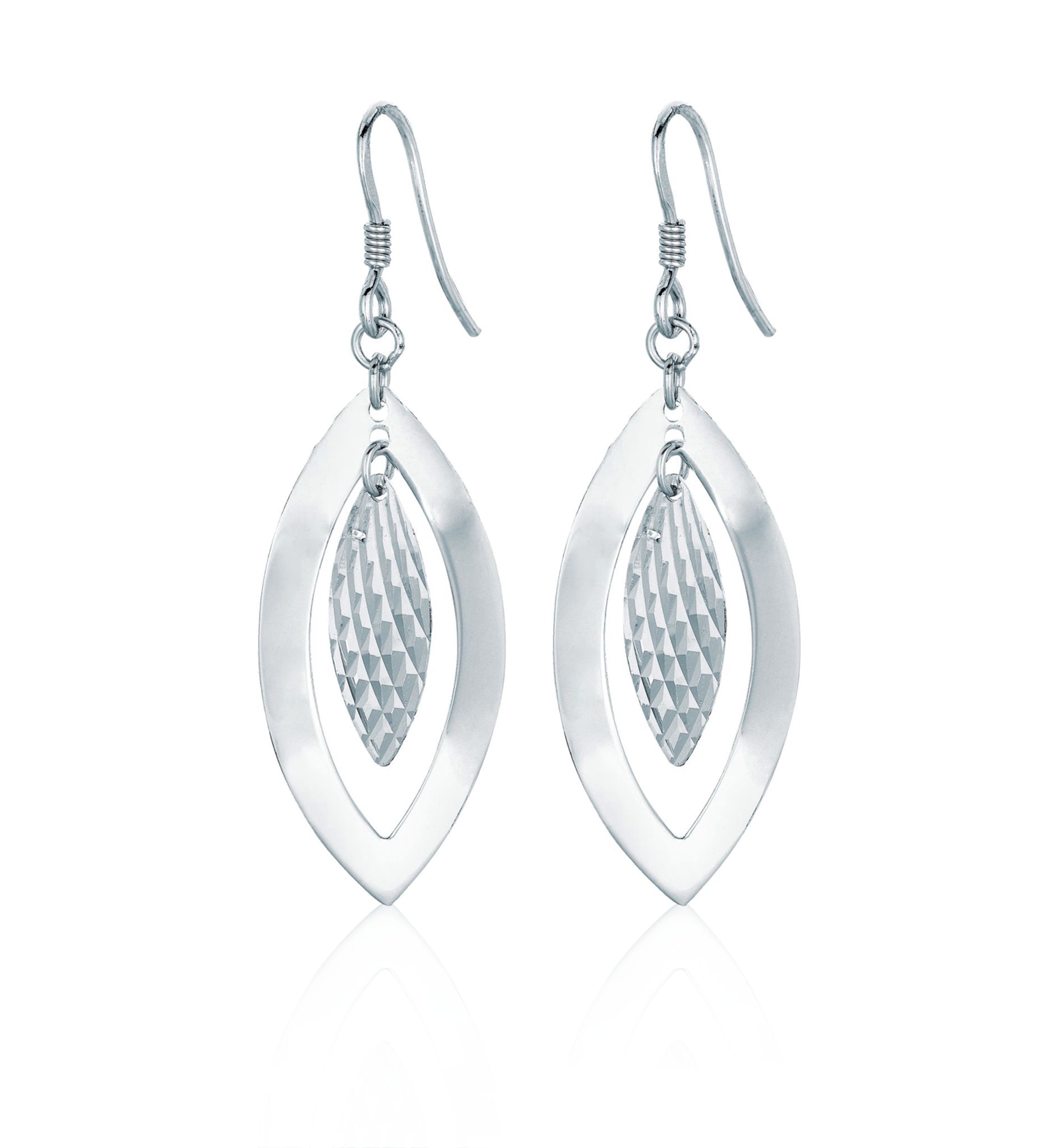 Sterling Silver Marquee Earrings