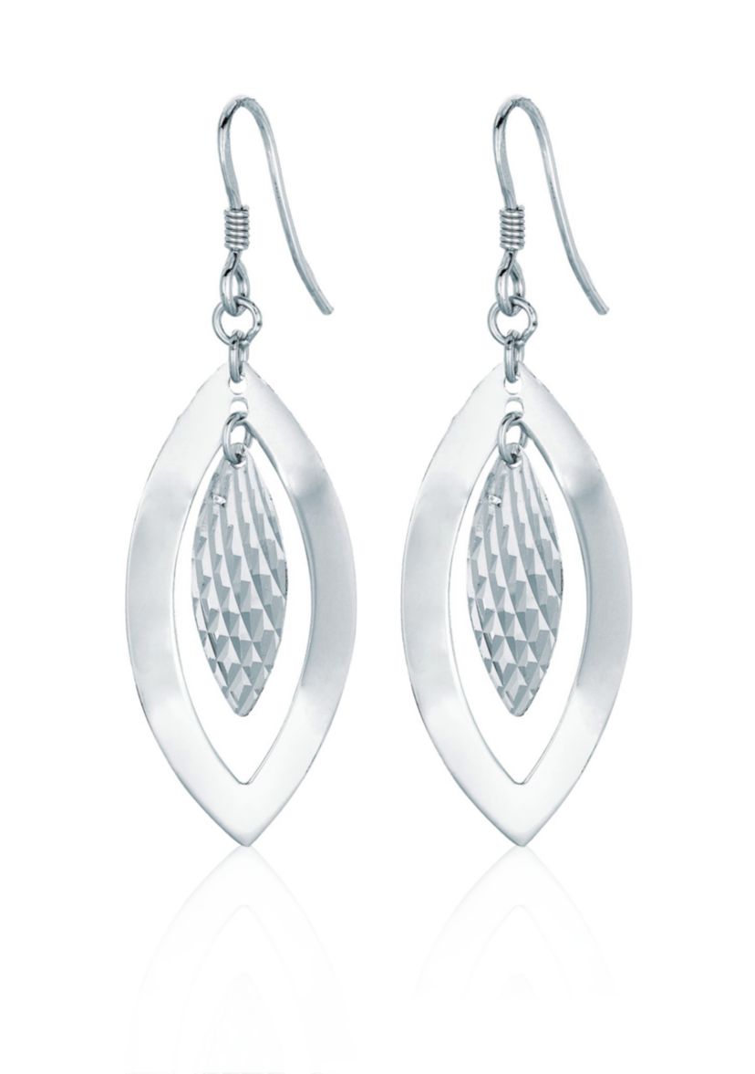 Sterling Silver Marquee Earrings