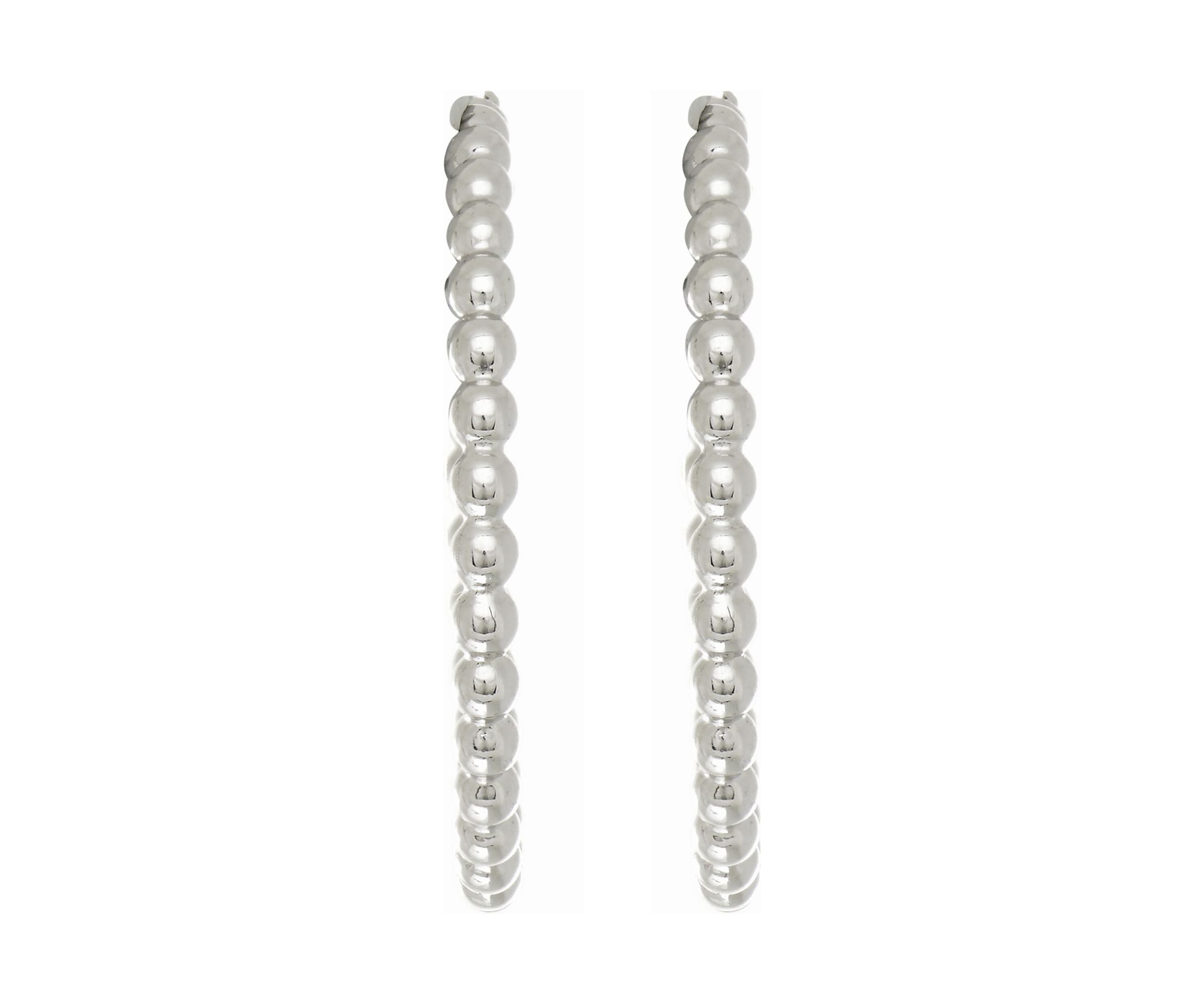 S/S Beaded Hoop Earring