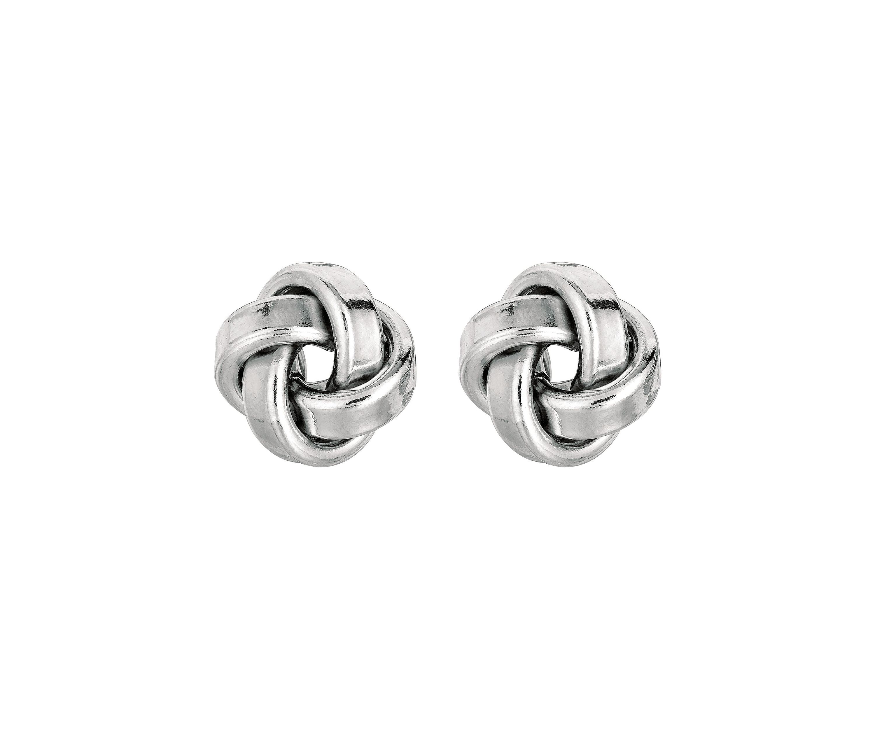 Sterling Silver Love Knot Post Earring