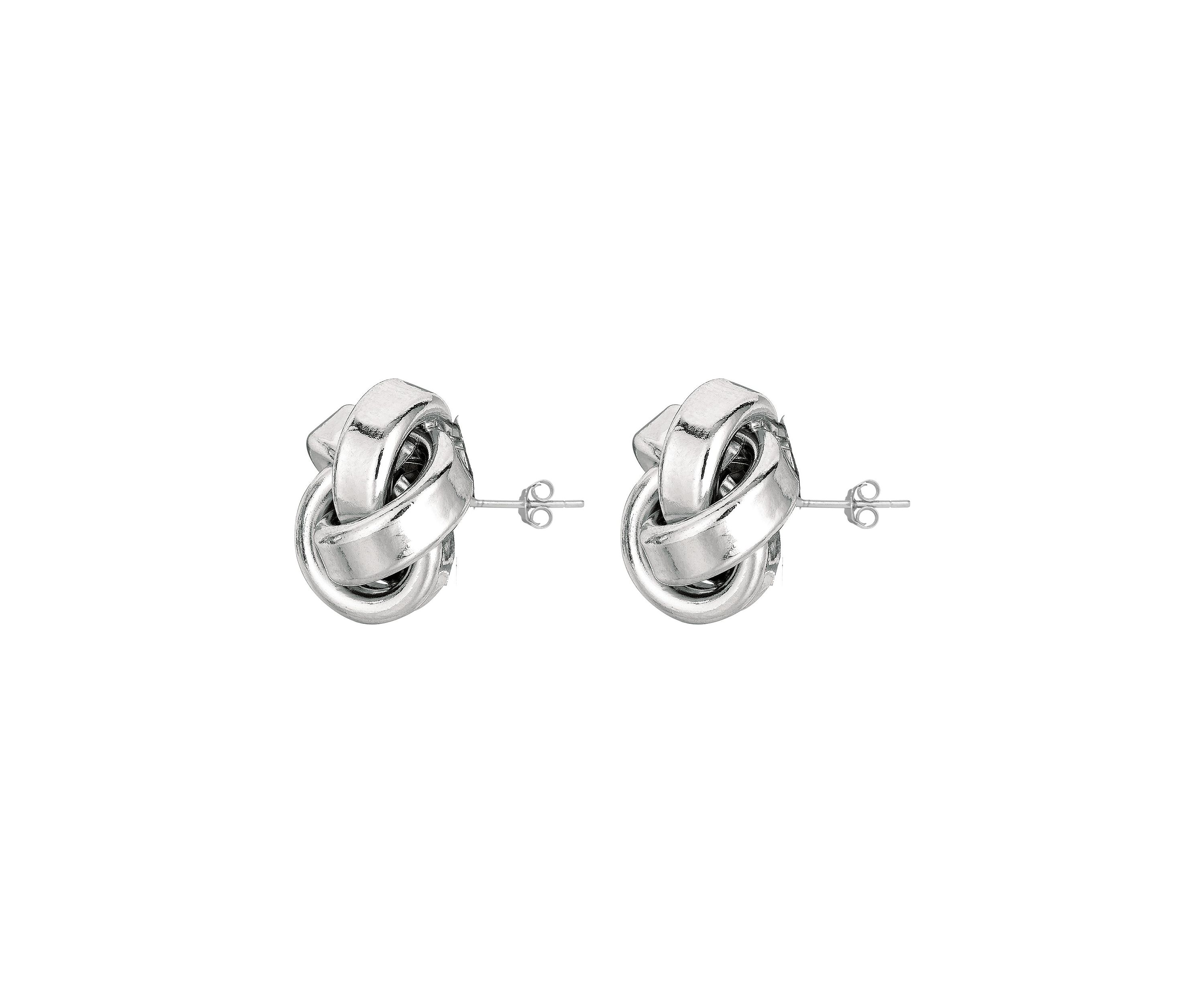 Sterling Silver Love Knot Post Earring