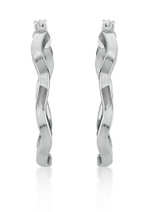 Belk & Co. Sterling Silver Hoop Earrings