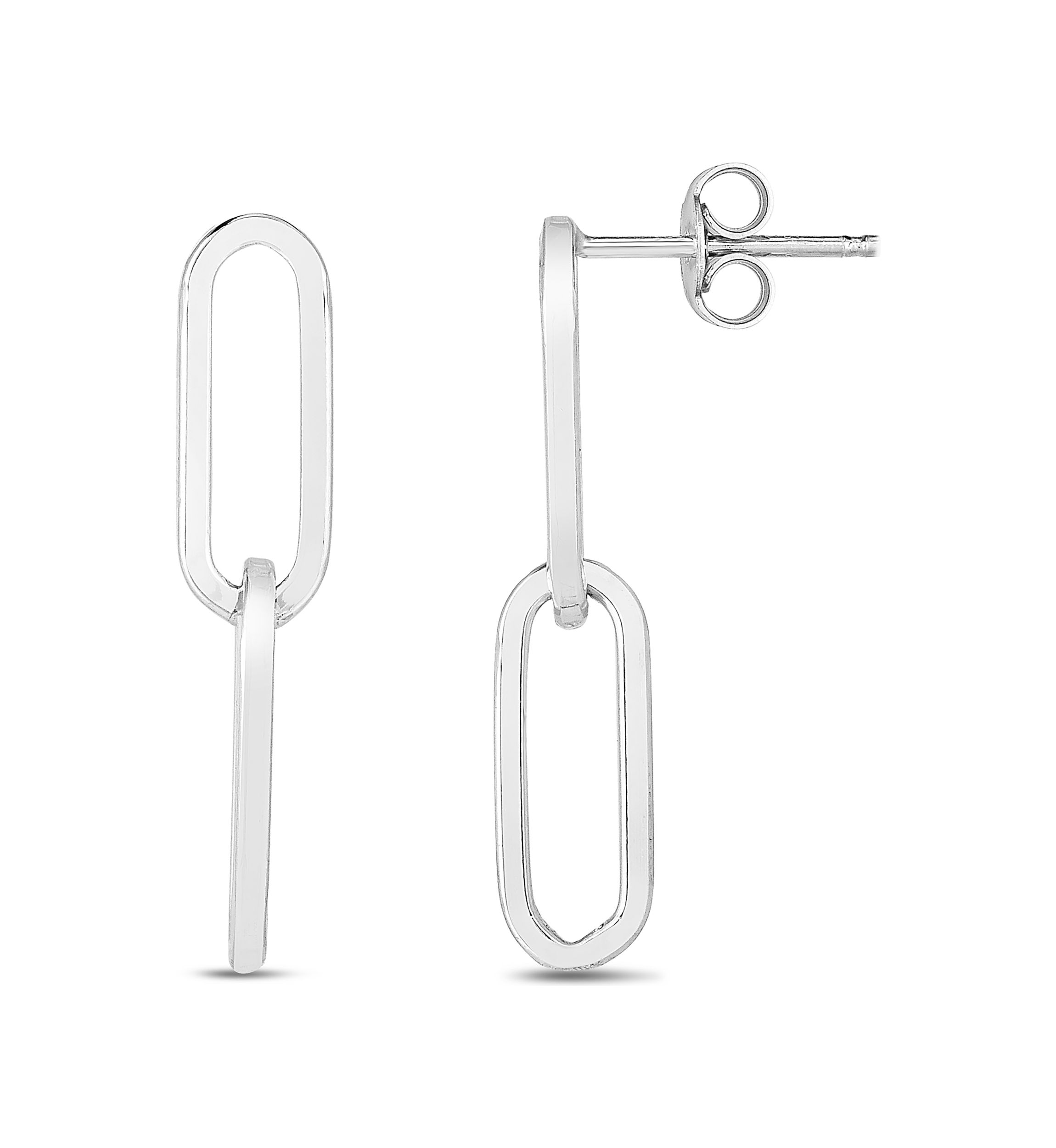 Paperclip Drop Earrings    