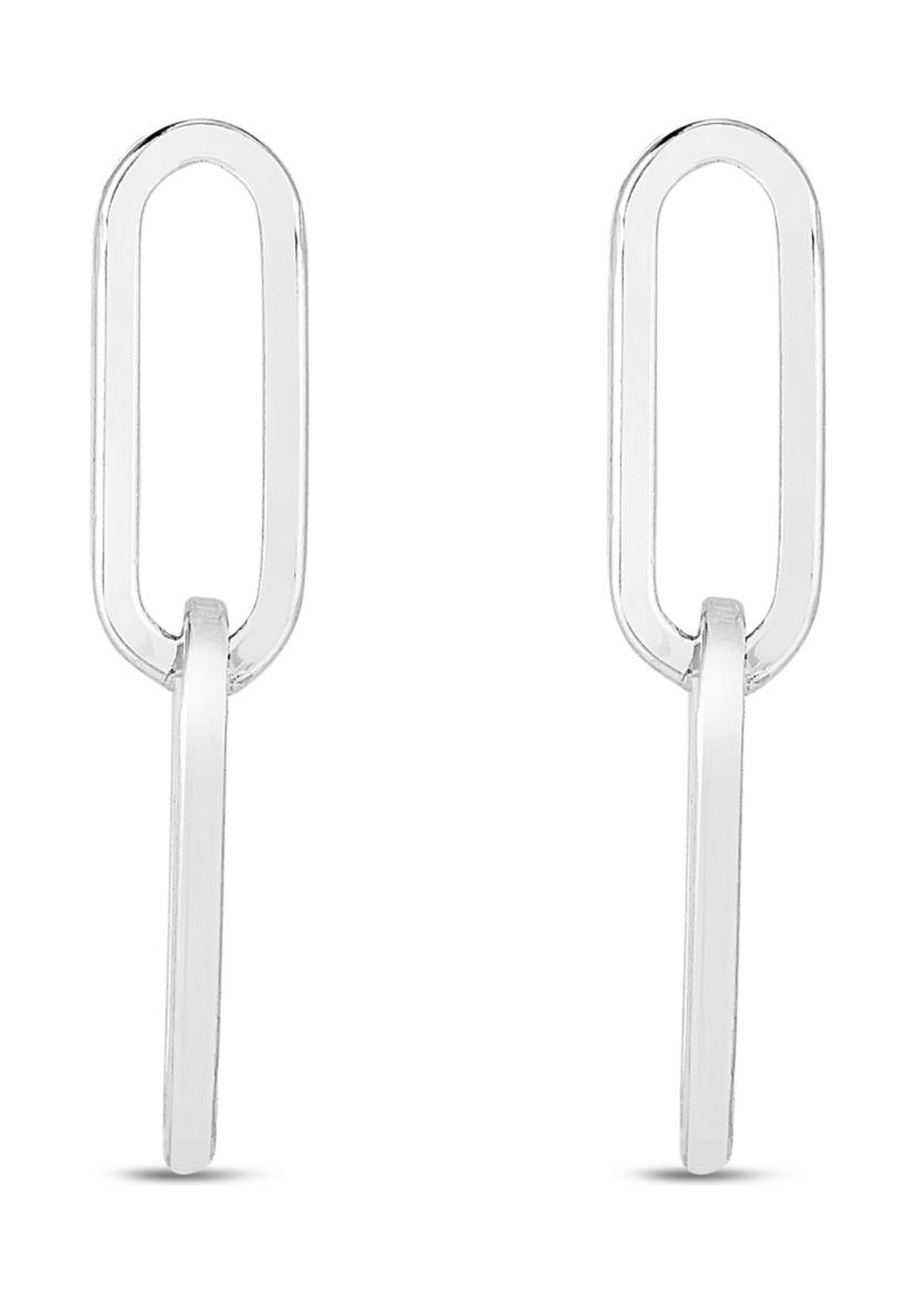 Paperclip Drop Earrings    