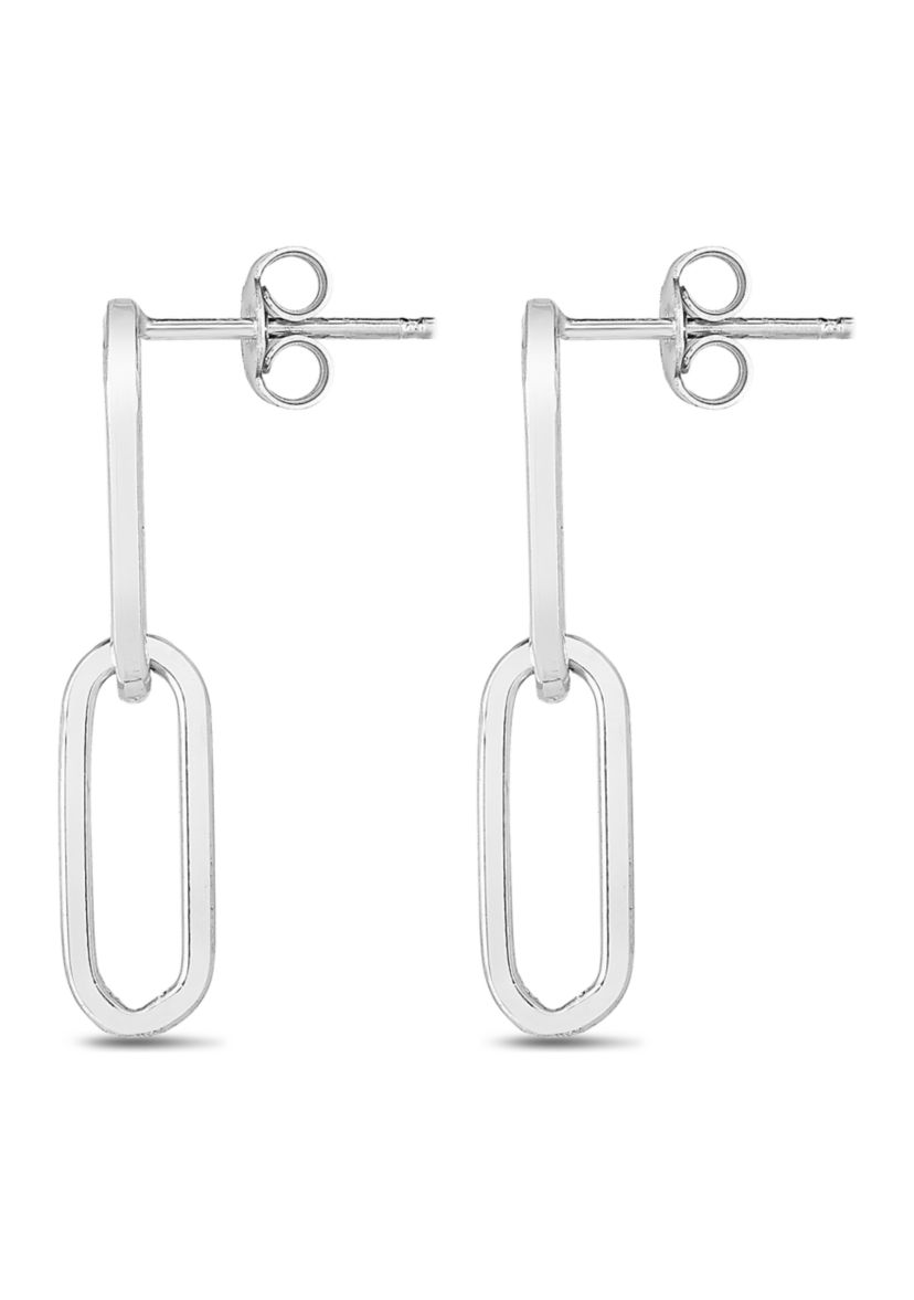 Paperclip Drop Earrings    