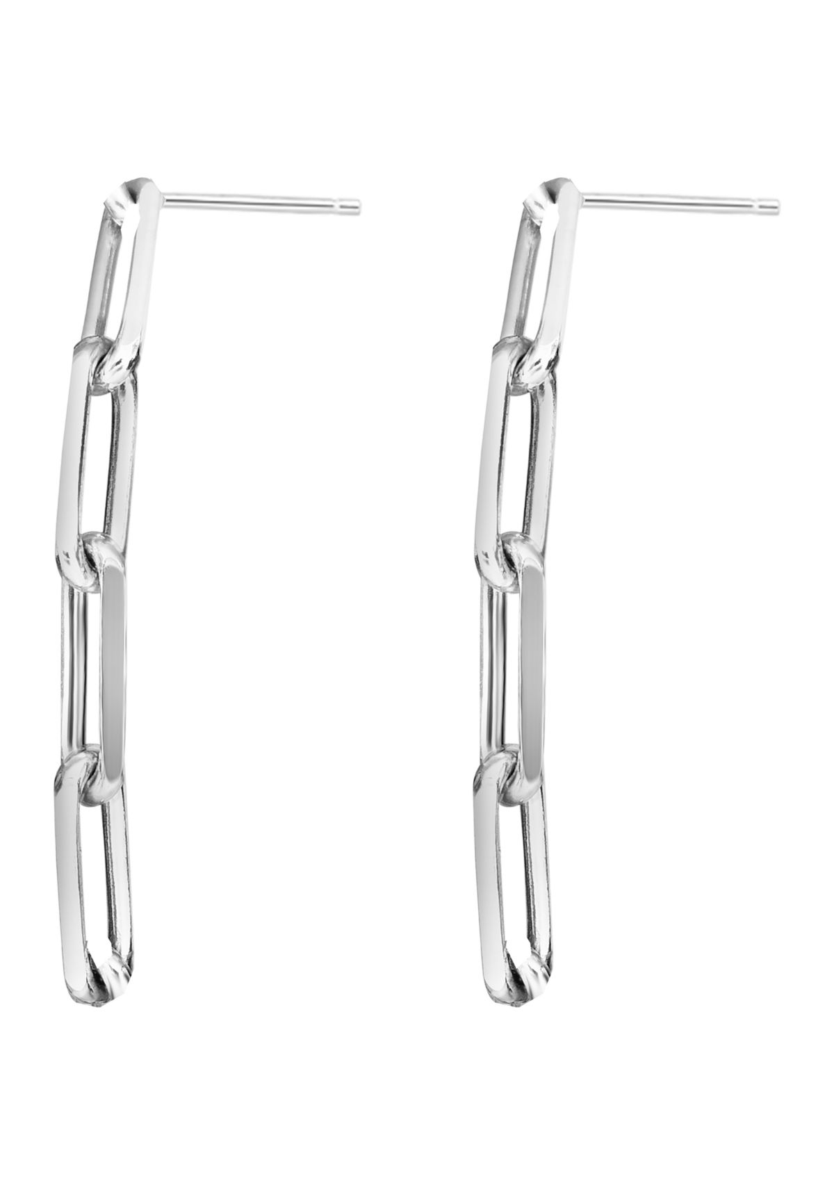 Paperclip Drop Earrings     