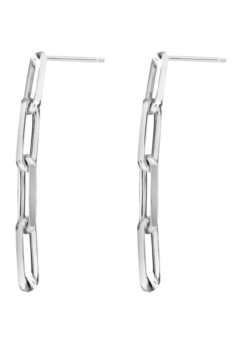 Paperclip Drop Earrings     