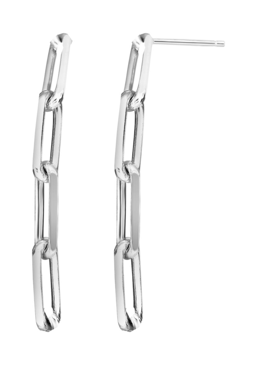 Paperclip Drop Earrings     