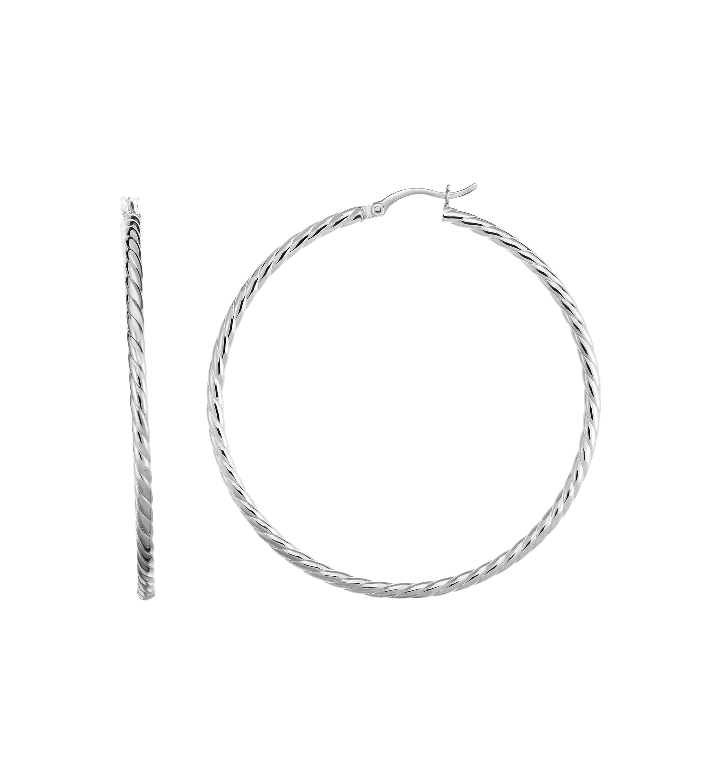 S/S Twirl Hoop Earring