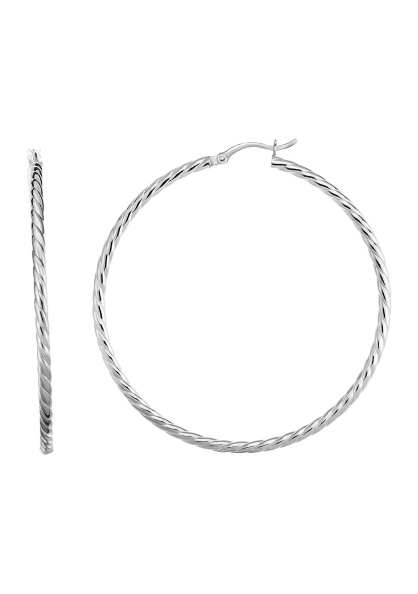 S/S Twirl Hoop Earring