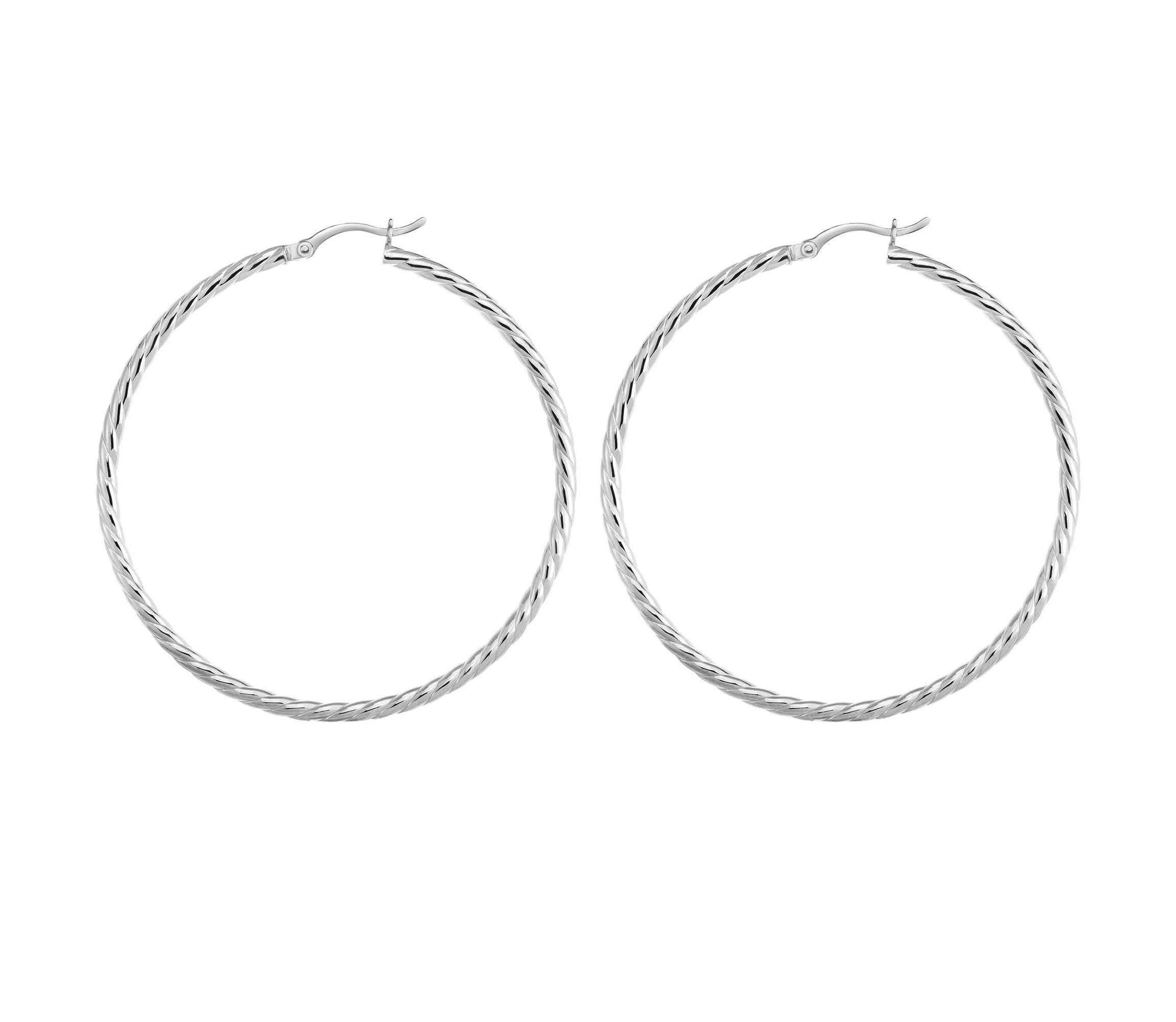 S/S Twirl Hoop Earring