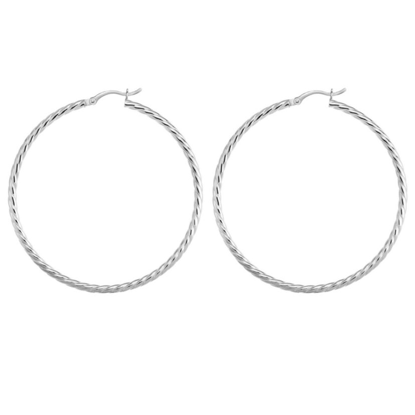 S/S Twirl Hoop Earring