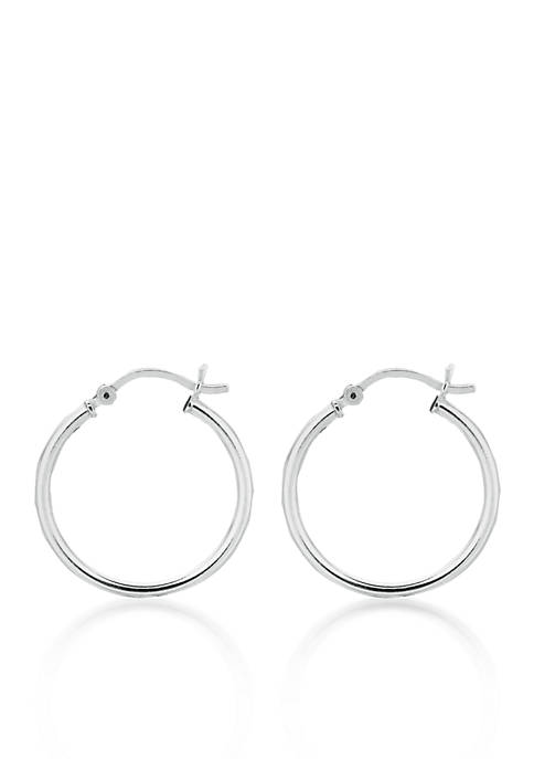 Belk & Co. Sterling Silver Round Hoop Earrings