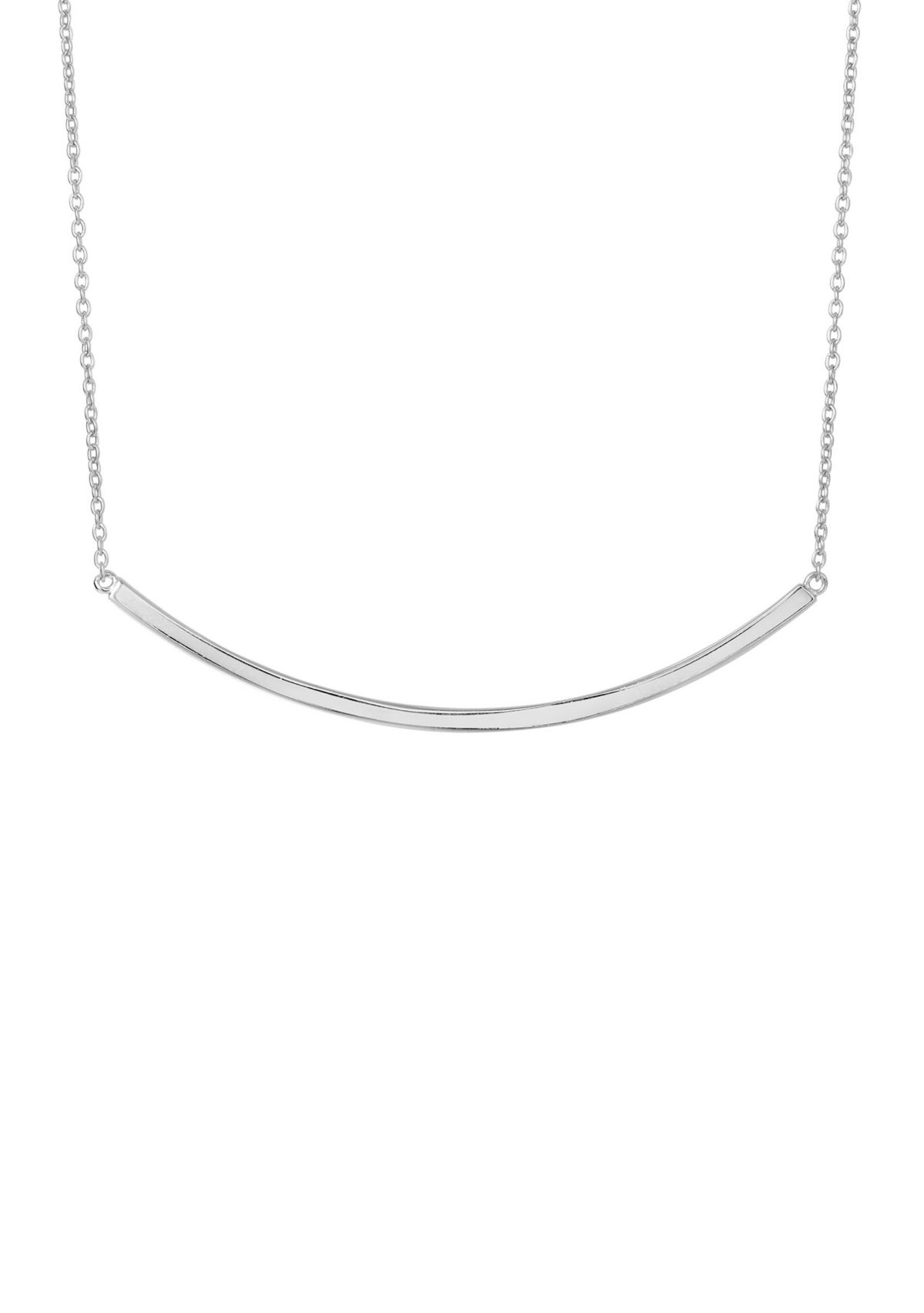 Sterling Silver Bar Necklace