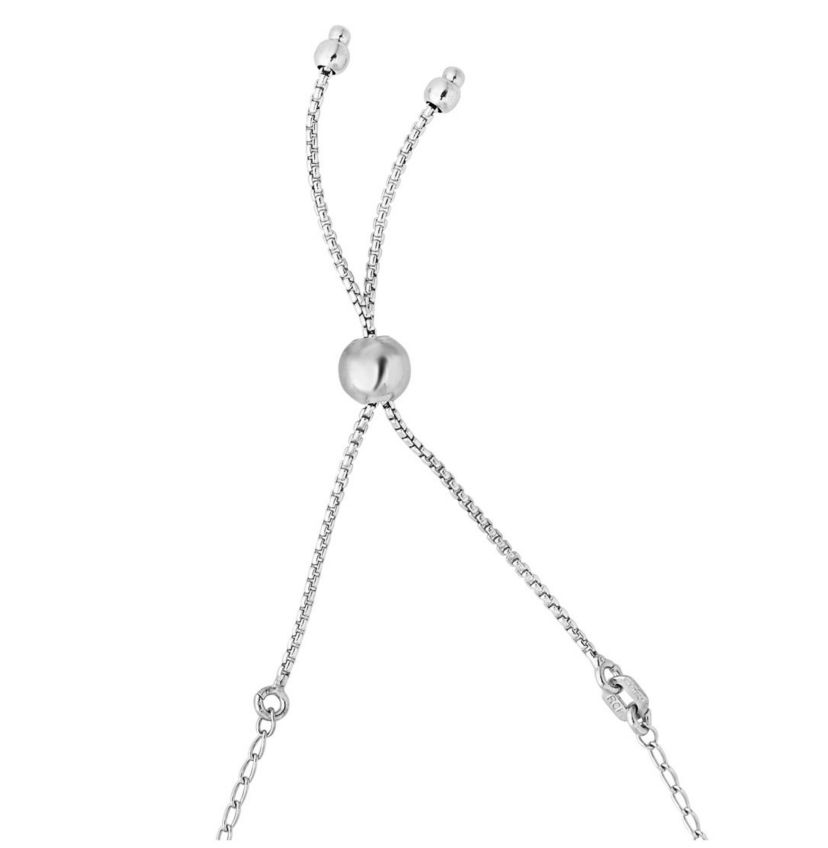 Sterling Silver Cross Bolo Bracelet