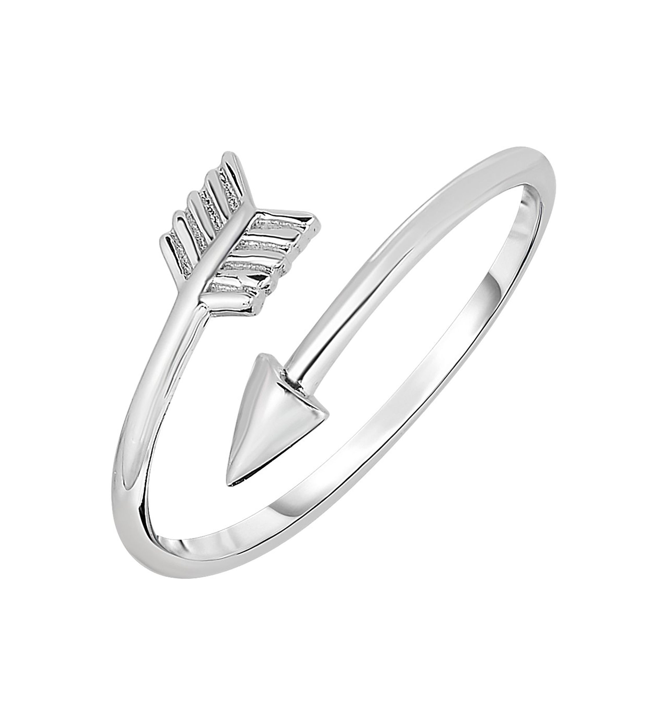 Sterling Silver Arrow Bypass Ring