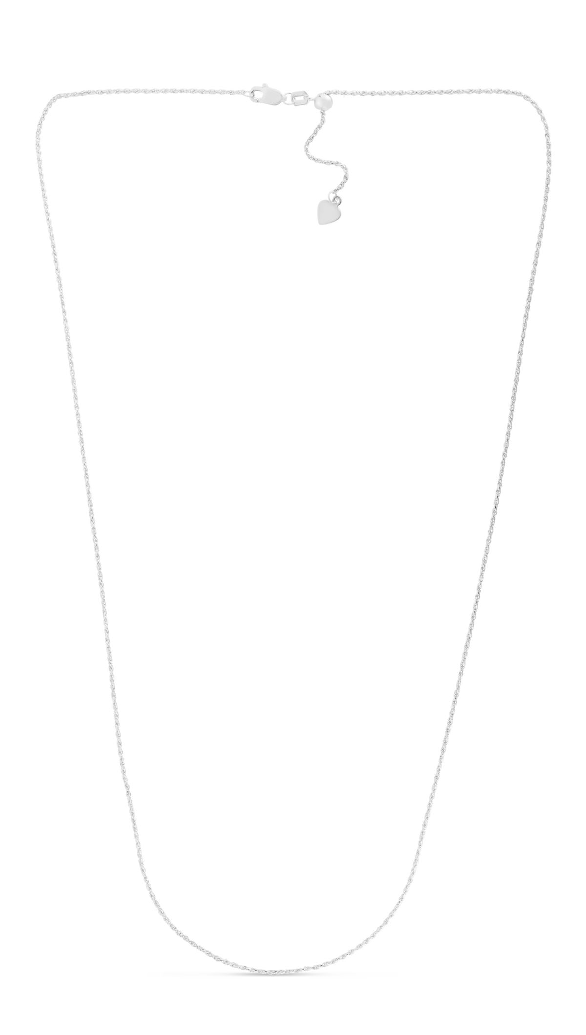 Sterling Silver Adjustable Rope Chain