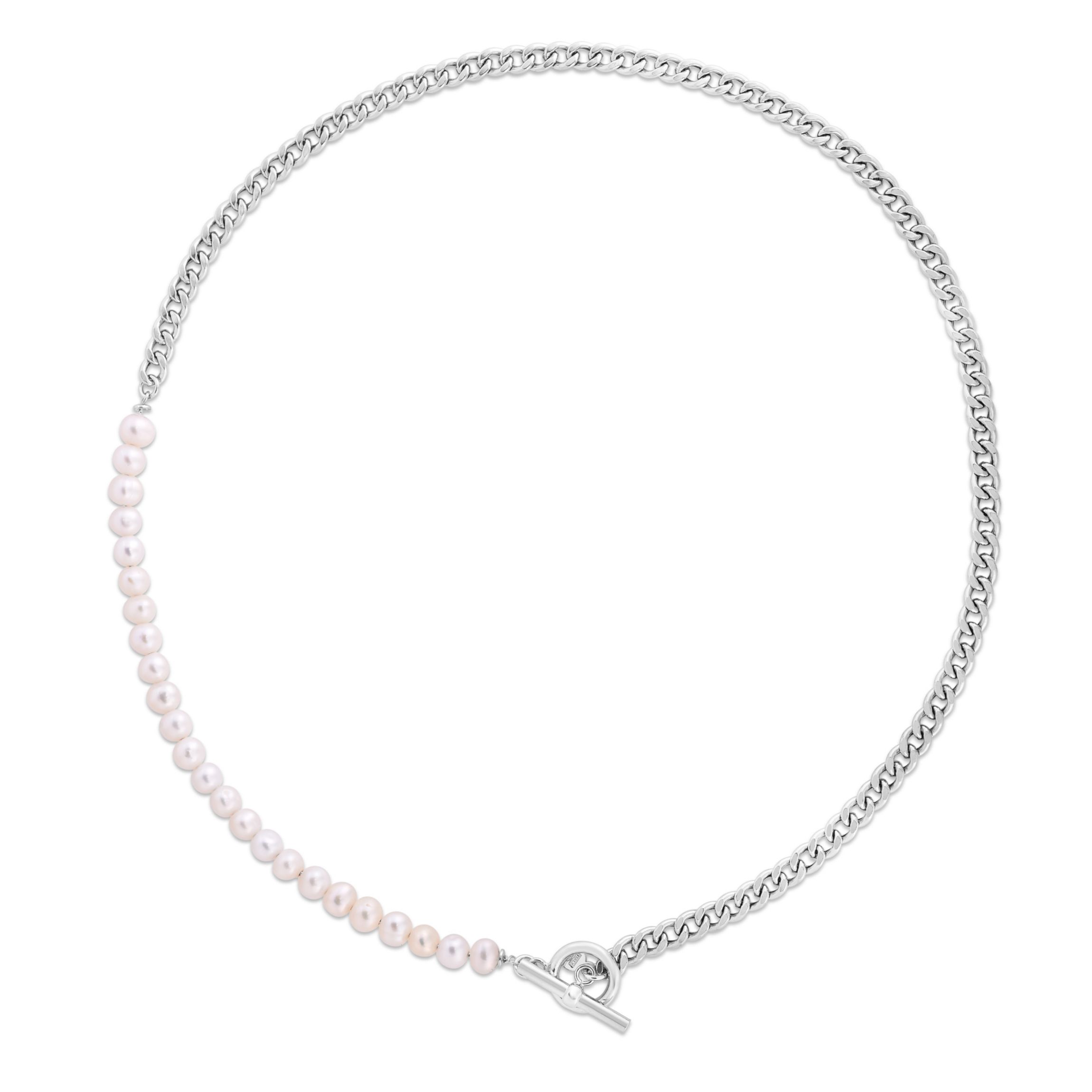 S/S Fresh Water Pearl Toggle Necklace