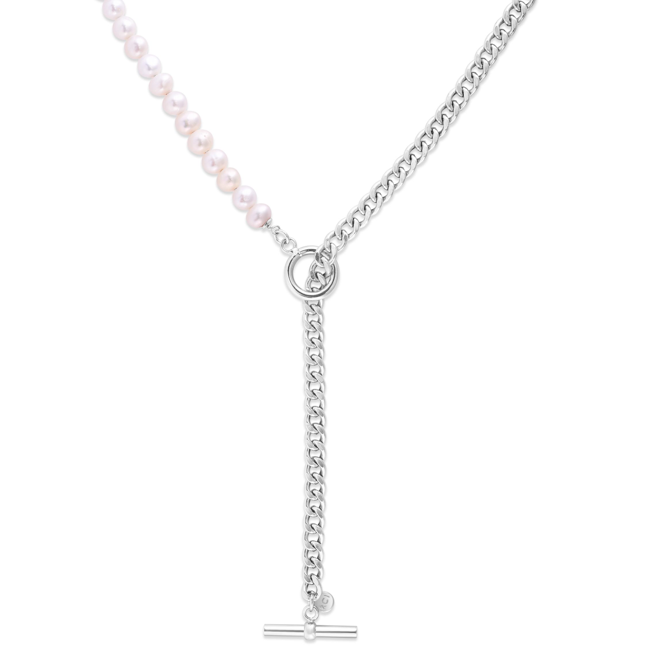 S/S Fresh Water Pearl Toggle Necklace